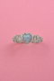 Heliophilia Silver Anillo de Plata con Circonita Talla Única
